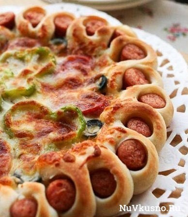 Красивое оформление краев пиццы