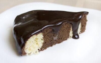 Шоколадно-творожный мягкий пирог
