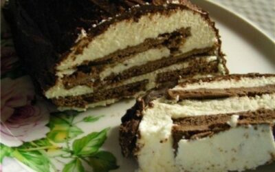 Сметанно-творожный торт (без выпечки!)