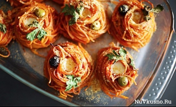Спагетти «гнездышки